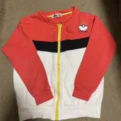 ポケモン ジップアップパーカー オレンジ