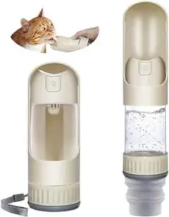 SHUUL ペット用　ウォーター ボトル 350mL ペット給水器 折りたたみ式