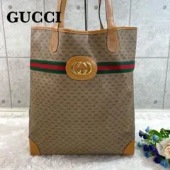 極美品✨GUCCI グッチ オールドグッチ トートバッグ シェリーライン PVC