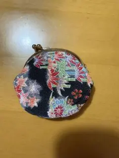 花柄の和風コインケース