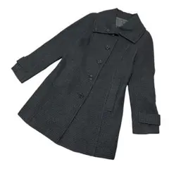 ✨アンゴラ混✨ UNTITLED ビッグカラー ミドル丈コート ブラウン