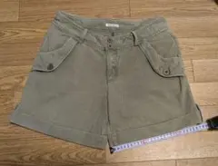 a.g.plus カーキハーフパンツ【M】