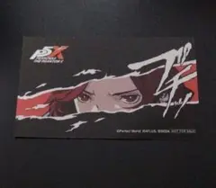 P5X ワンダーアモカフェ ましかくシール 特典 上城渚 ペルソナ5