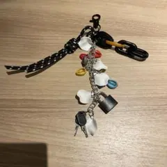 鍵チャーム付き携帯ストラップ