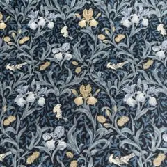 Morris モダ　moda ウィリアムモリス　アイリス　ブルー　生地　ハギレ