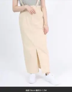 【新品未使用】Dickies サスペンダー付きタイトスカート アイボリー
