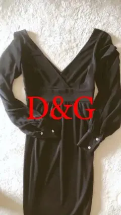 夏 SALE!Du0026G 上品なパーティワンピース ブラック 38