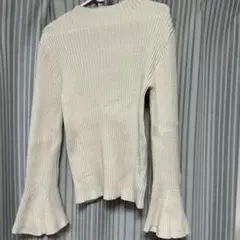 アイボリー 長袖ニット L