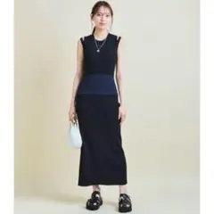 美品★ 【Mystrada】 コルセットラブワンピース (M) ニットワンピース