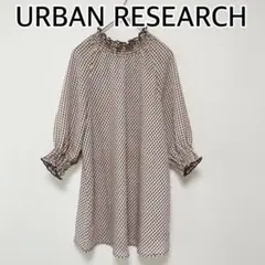URBAN RESEARCH アーバンリサーチ 半袖チェック柄ブラウス