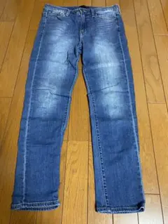 美品　ユニクロ　レディース　アンクル丈　デニム　ストレート　28(71㎝)