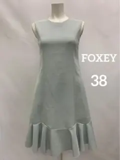 FOXEY NEW YORK ノースリーブワンピースミントグリーン　38