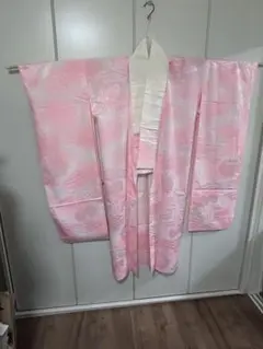 振袖用　長襦袢　ピンク　花柄