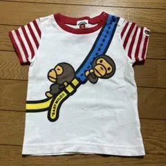 【レア】ベイシングエイプ：ベビー プリント Ｔシャツ ショルダーバッグ ８０ｃｍ
