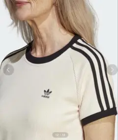 adidas originalsアディカラークラシックスワッフルスリムTシャツ