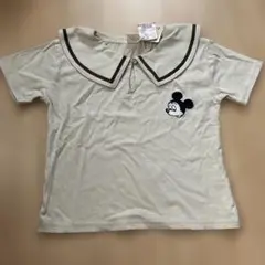 Litteディズニーミッキー＆ミニー セーラー襟Tシャツ 100