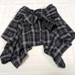 アシンメトリックチェック柄スカート