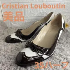 美品❣Christian louboutin クリスチャンルブタン35ハーフ