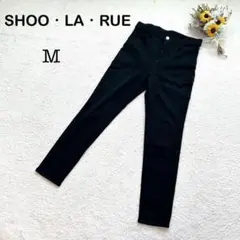 【SHOO-LA-RUE シューラルー】スキニーパンツ ストレッチ 無地 黒 M