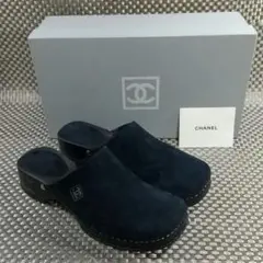 CHANEL サンダル サボ スエード 26センチ