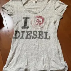 DIESEL I LOVE DIESEL Tシャツ XS グレー