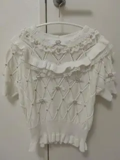 LIZLISA　ニット　メニービジューリボンダイヤニット
