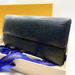 人気✨ルイヴィトン 長財布 エピ ポルトフォイユ サラ レザー ノワール