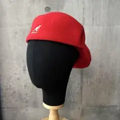 【限界価格!】KANGOL 赤 ハンチング帽子 Lサイズ