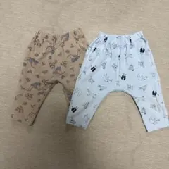 GU サルエルパンツ 80cm 2着セット