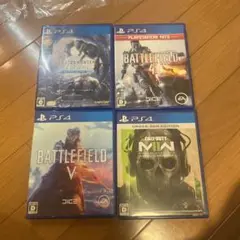 PS4ゲームソフトセット (モンハン, バトルフィールド, COD)