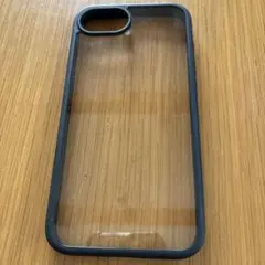iPhone用クリアブラックソフトケース