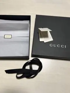 GUCCI 空箱+リボン セット グッチ ストールの入っていたギフトボックス