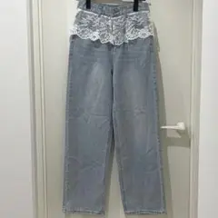 GORGE レース デニム ストレート