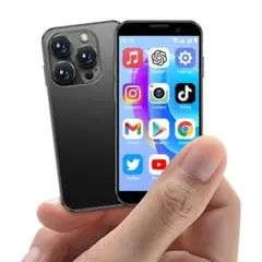 3.0インチ HD スクリーン ミニスマートフォン(ブラック)