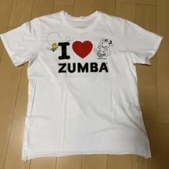 I LOVE ZUMBA スヌーピー Tシャツ M/L 正規品