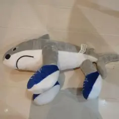 サメ （トララレロトララ）ぬいぐるみ 約30cm グレー・青