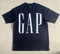 【美品】GAP ギャップ デカロゴ ビッグロゴ ヘビーウェイト　Tシャツ S 紺