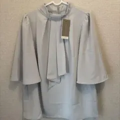 SAISON DE PAPILLON/ボウタイフリルシャツ／新品