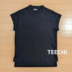 TEECHI ハーフスリーブトップス モックネック 付け襟 38 ゴルフウエア