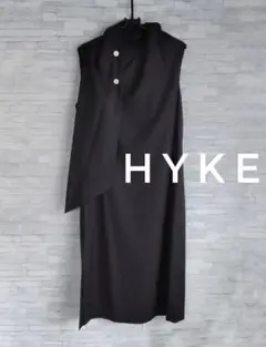 HYKE ストール付 ワンピース ジャンパースカート