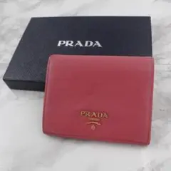 【極美品✨激レア/超稀少カラー】PRADA プラダ ピンク カードケース