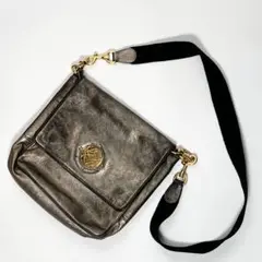 【美品】 ロエベ アナグラム ショルダーバッグ シルバー 銀 お出かけ