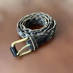 MOUNTFORT メッシュ レザー ベルト