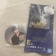 一番くじ ウィンドブレイカー E賞ミニお面風チャーム&H賞 缶バッジ 桜
