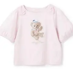 メゾピアノ マリンくま　5分袖Tシャツ　120