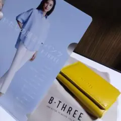 【新品未使用】BーTHREE 〈折り財布と天海祐希ミニファイルセット〉