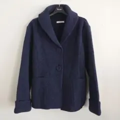 ルネ ニットジャケット ネイビー