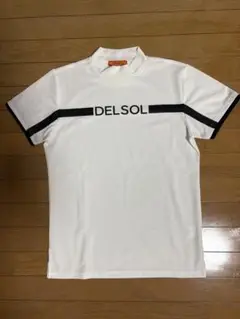 DELSOL GOLF モックネックシャツ ホワイト