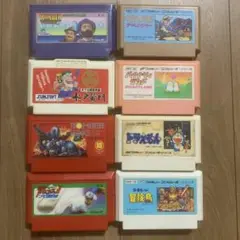 ファミコンソフト　バラエティ　8本セット