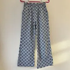 フラワーデニムフレアパンツ 【wc】